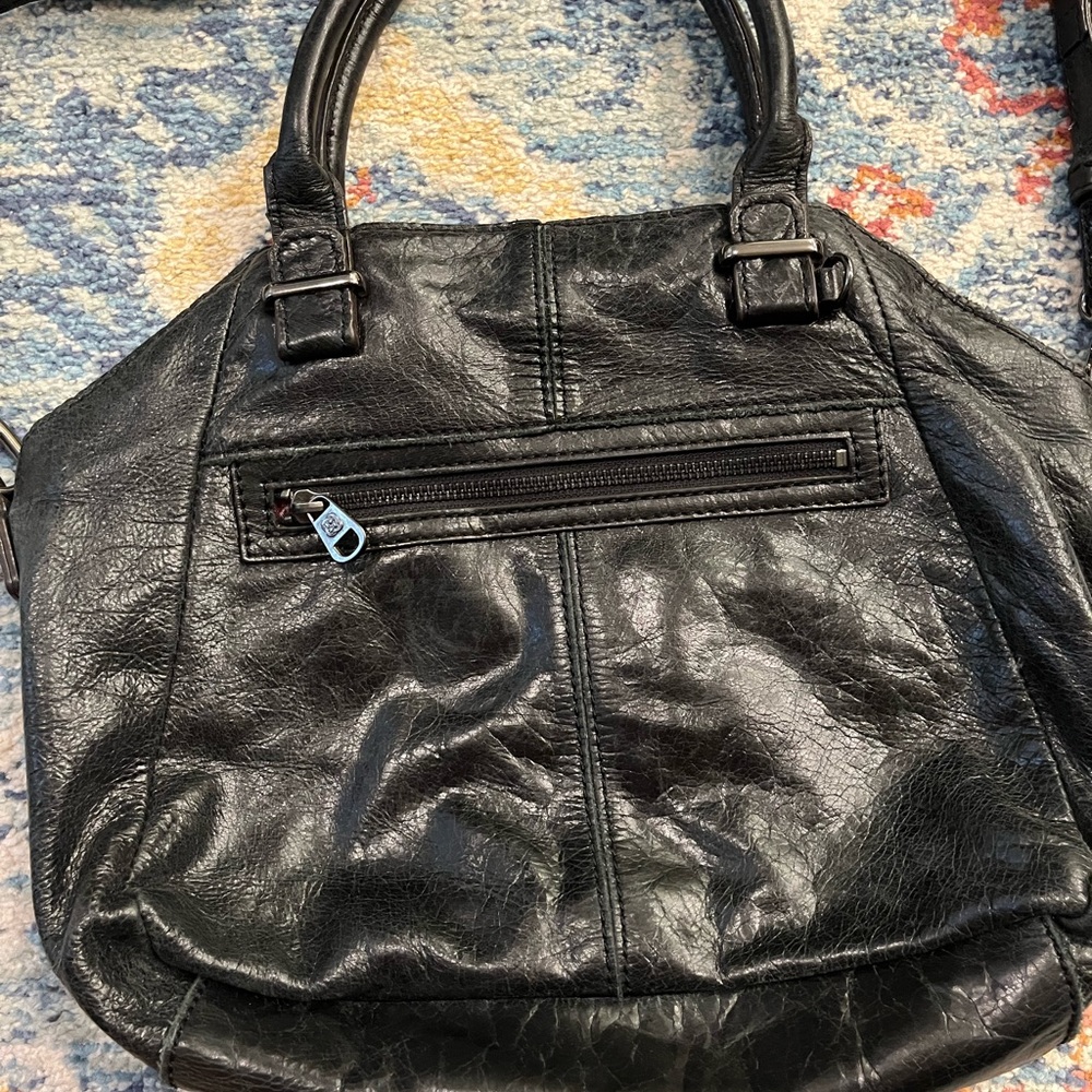 Genuine leather hobo crossbody purse, euc - Picture 5 of 6